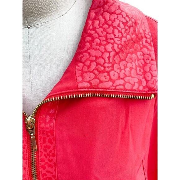 NEW Zenergy Chicos sz 2 Full Zip Jacket Lightweight+ Matching Capris Sport Coral - Picture 2 of 7